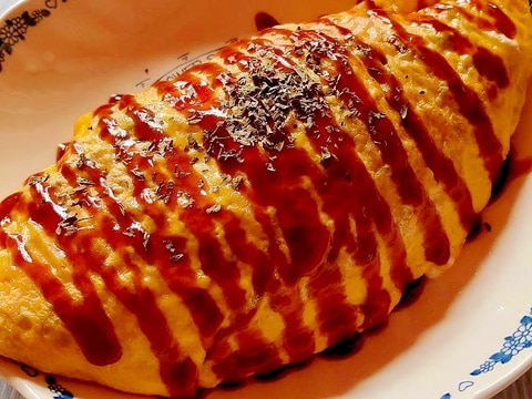 ボリューム満点!そば飯オムライス!(オムそば)